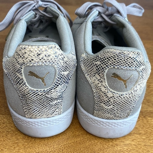 Puma Match Snake Leather Low Top Lace-up Casual Sneakers Women's size US 8 - Picture 4 of 10